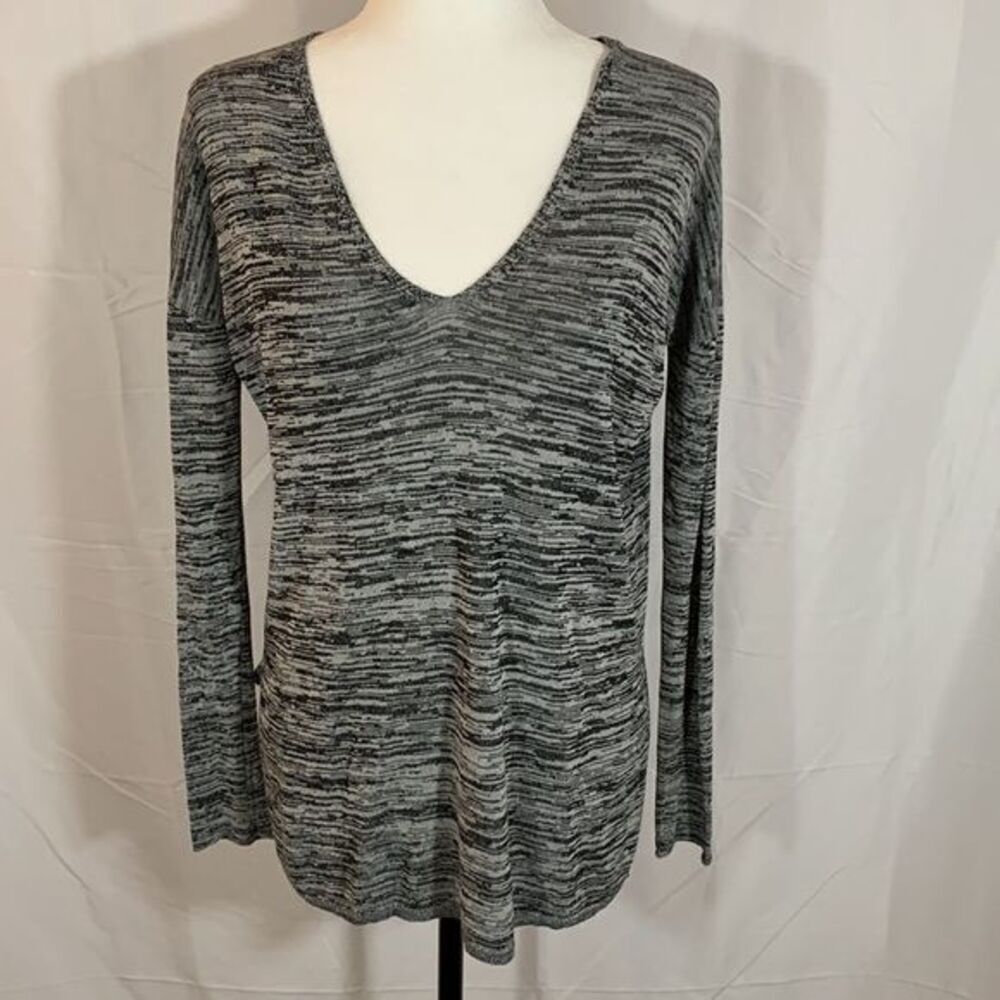 Babaton Grey & Black Long Sleeve Top